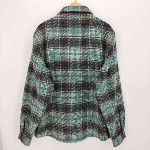 バンクスジャーナル BANKS JOURNAL チェック柄 フラップポケット ウール シャツ ジャケット メンズ JPN:XL