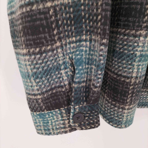 バンクスジャーナル BANKS JOURNAL チェック柄 フラップポケット ウール シャツ ジャケット メンズ JPN:XL