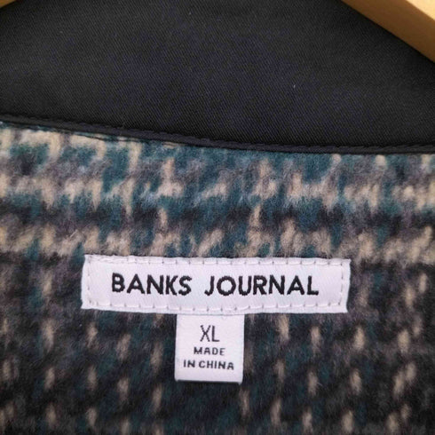 バンクスジャーナル BANKS JOURNAL チェック柄 フラップポケット ウール シャツ ジャケット メンズ JPN:XL