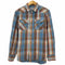 アヴィレックス AVIREX フランネル スナップボタン チェックシャツ メンズ JPN:L