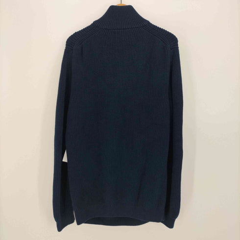 ザラ ZARA ハーフジップ ハイネック コットン ニット メンズ import:M