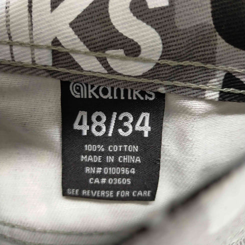 アカデミクス akademiks ワイドバギーデニムパンツ ヒップホップ カモ 迷彩 メンズ 48X34
