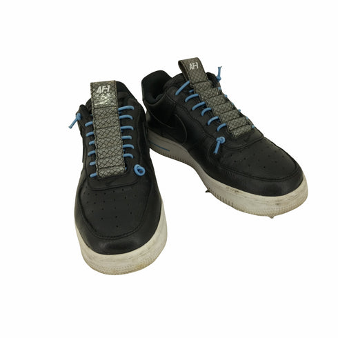 ナイキ NIKE AIR FORCE 1 '07 LOW Reflective BLACK/light BLUE/WHITE レディース JPN:24