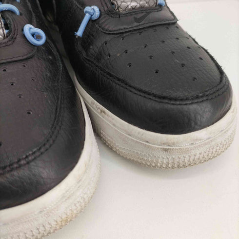 ナイキ NIKE AIR FORCE 1 '07 LOW Reflective BLACK/light BLUE/WHITE レディース JPN:24