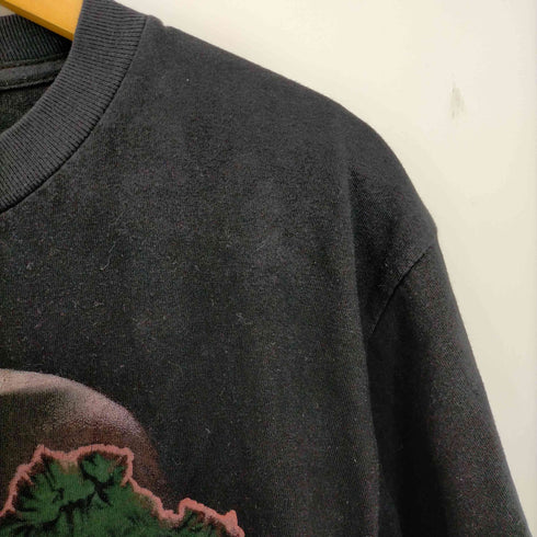 90-2000s スペイン製 STRUGGLE FOR SURVIVAL アニマルプリント クルーネックTシャツ ゾウ メンズ import:L