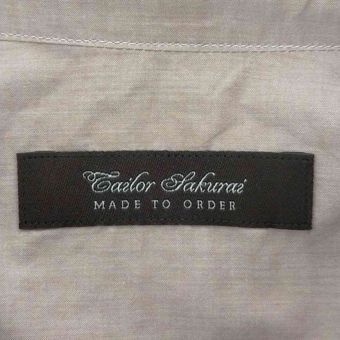 tailor sakurai canclini生地 シャツ メンズ