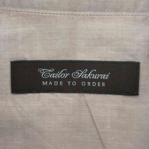 tailor sakurai canclini生地 シャツ メンズ