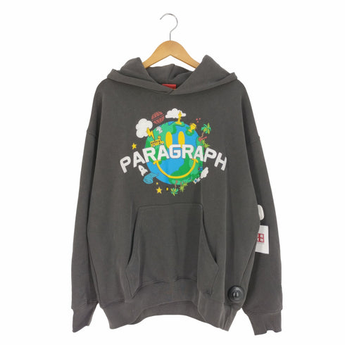 パラグラフ PARAGRAPH SMILE EARTH HOOD スマイルアースフーディー プルオーバーパーカー メンズ