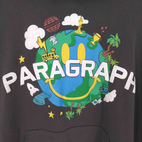 パラグラフ PARAGRAPH SMILE EARTH HOOD スマイルアースフーディー プルオーバーパーカー メンズ