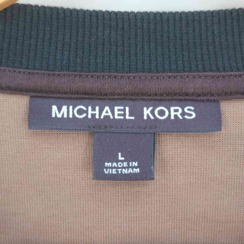マイケルコース Michael Kors Logo Tape Cotton Blend T-Shirt モノグラム ロゴテープコットンブレンドTシャツ メンズ import:L