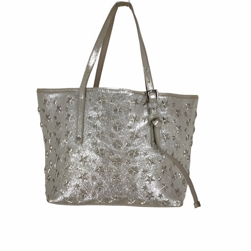 ジミーチュウ JIMMY CHOO 総柄 スタースタッズ メタリックバッグ レディース