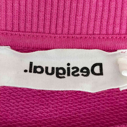 デシグアル Desigual ラインストーン クロップドスウェット レディース import:M
