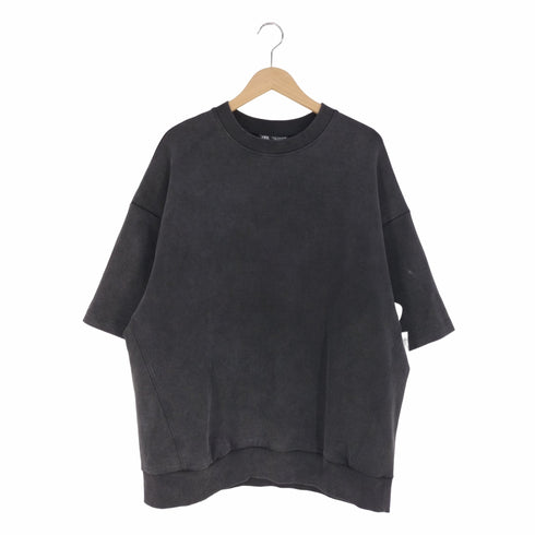 ザラ ZARA CREW NECK SWEAT SHIRT クルーネックスウェットシャツ メンズ import:XL