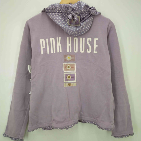 ピンクハウス PINK HOUSE 水玉プリントフード付きスナップカーディガン レディース JPN:4