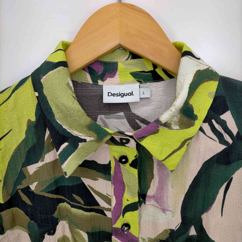 デシグアル Desigual カモフラージュ ショートシャツワンピース レディース import:L