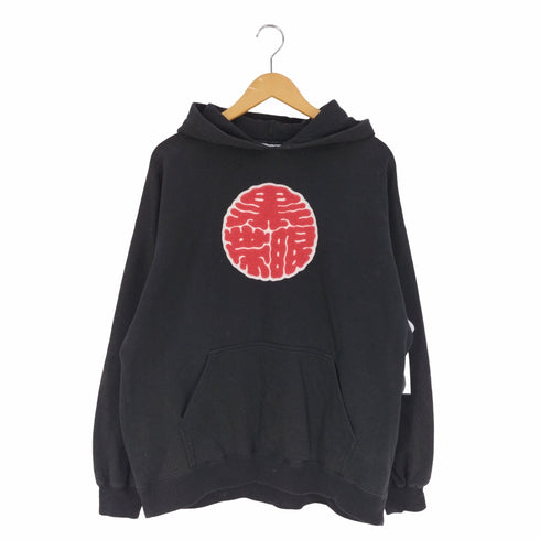 ザブラックアイパッチ THE BLACK EYE PATCH KAMON HOODIE 黒眼帯 家紋 フーディー プルオーバーパーカー メンズ import:XL