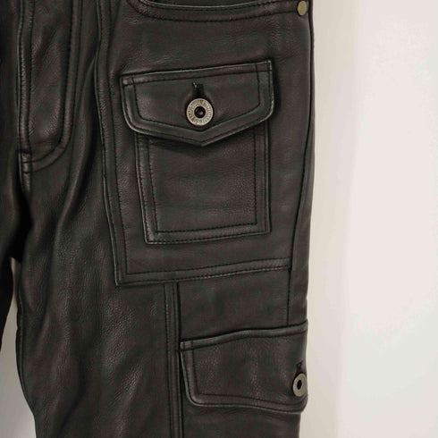 ゴーサンゴーイチプールオム 5351 POUR LES HOMMES 牛革 カウレザーパンツ バイカー 8ポケット サイドポケット メンズ JPN:1