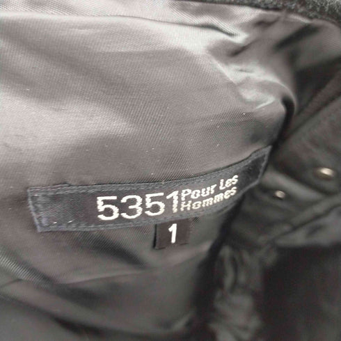 ゴーサンゴーイチプールオム 5351 POUR LES HOMMES 牛革 カウレザーパンツ バイカー 8ポケット サイドポケット メンズ JPN:1