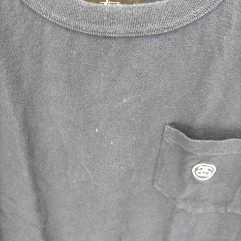 ステューシー Stussy ワンポイント ロゴ刺繍 半袖 ポケットTシャツ メンズ import:M