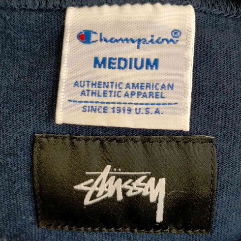 ステューシー Stussy ワンポイント ロゴ刺繍 半袖 ポケットTシャツ メンズ import:M