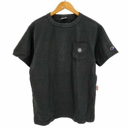 ステューシー Stussy ワンポイント ロゴ刺繍 半袖 ポケットTシャツ メンズ import:M
