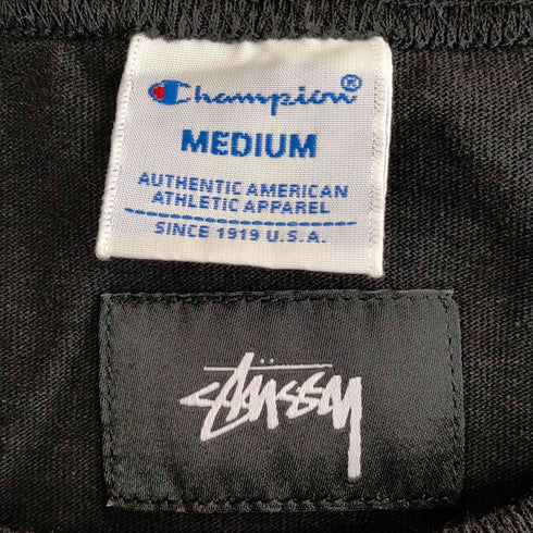 ステューシー Stussy ワンポイント ロゴ刺繍 半袖 ポケットTシャツ メンズ import:M