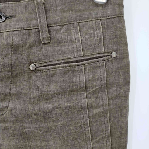ゴーサンゴーイチプールオム 5351 POUR LES HOMMES 加工フレアパンツ フロントポケット ステッチワーク メンズ JPN:2