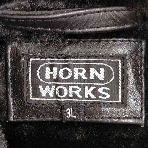 ホーンワークス HORN WORKS バッファローレザーN-1デッキジャケット メンズ 3L