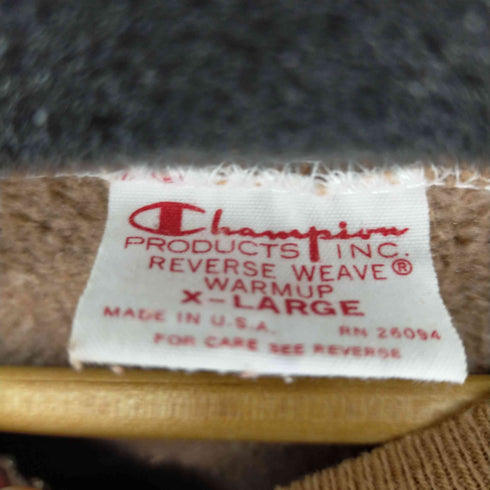 チャンピオン Champion 復刻単色タグ REVERSE WEAVE リバースウィーブ クルーネックスウェット メンズ JPN:XL