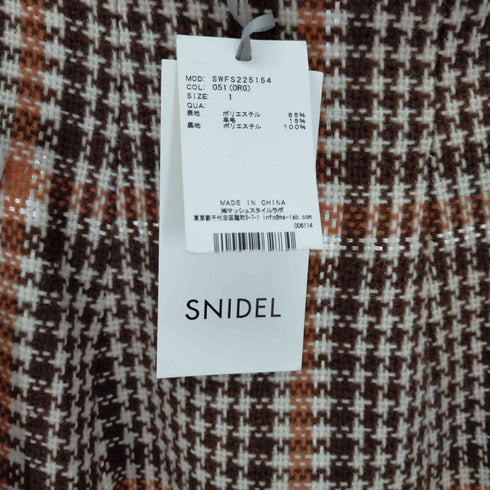 スナイデル snidel ロービングチェックヘムフレアスカート レディース JPN:1