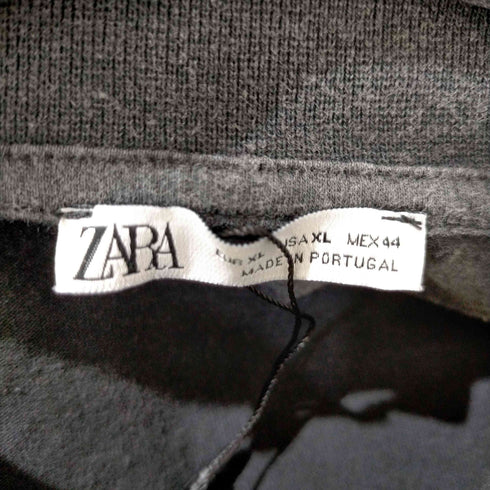 ザラ ZARA バタフライプリント ダメージ加工 タンクトップ メンズ JPN:XL