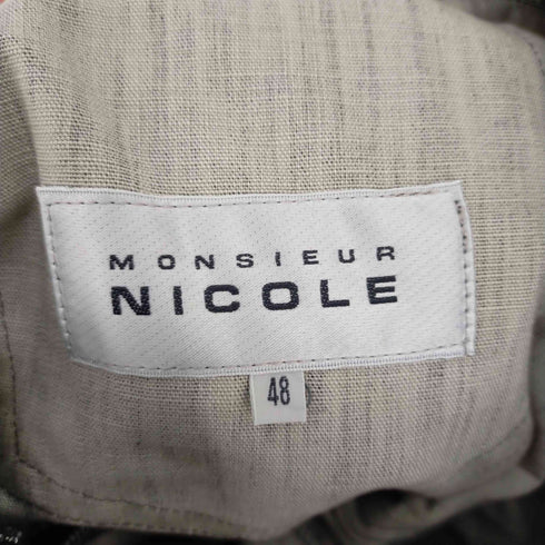 ムッシュ二コル MONSIEUR NICOLE 格子デザインパンツ Y2K メンズ JPN:48