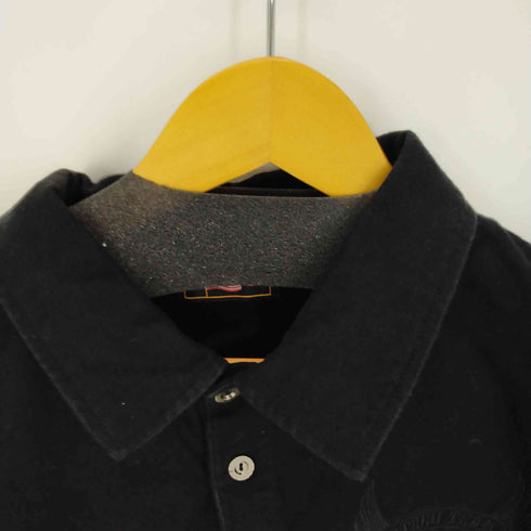 バンソン VANSON 同色スカル刺繍ポロシャツ ドクロ メンズ JPN:L