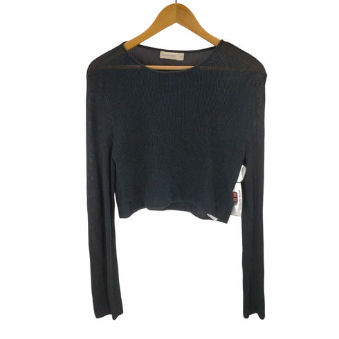 カルバンクライン CALVIN KLEIN クロップドニットトップ レディース import:M