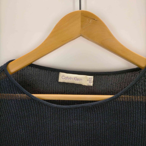 カルバンクライン CALVIN KLEIN クロップドニットトップ レディース import:M