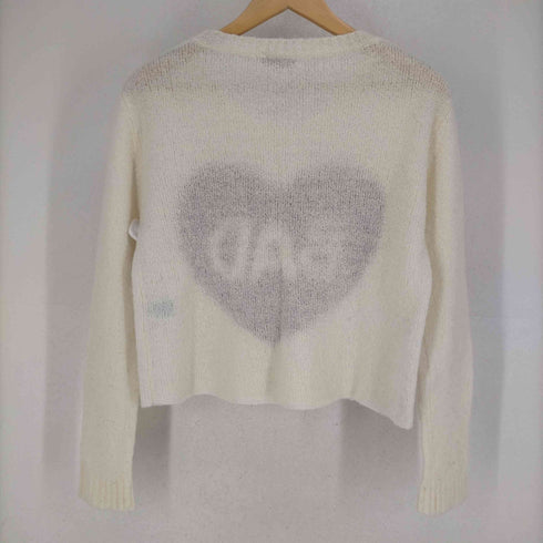 アールエヌエースラング RNA SLANG BAD フロント♡刺繍 アクリルニット レディース JPN:M