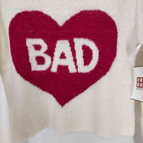 アールエヌエースラング RNA SLANG BAD フロント♡刺繍 アクリルニット レディース JPN:M