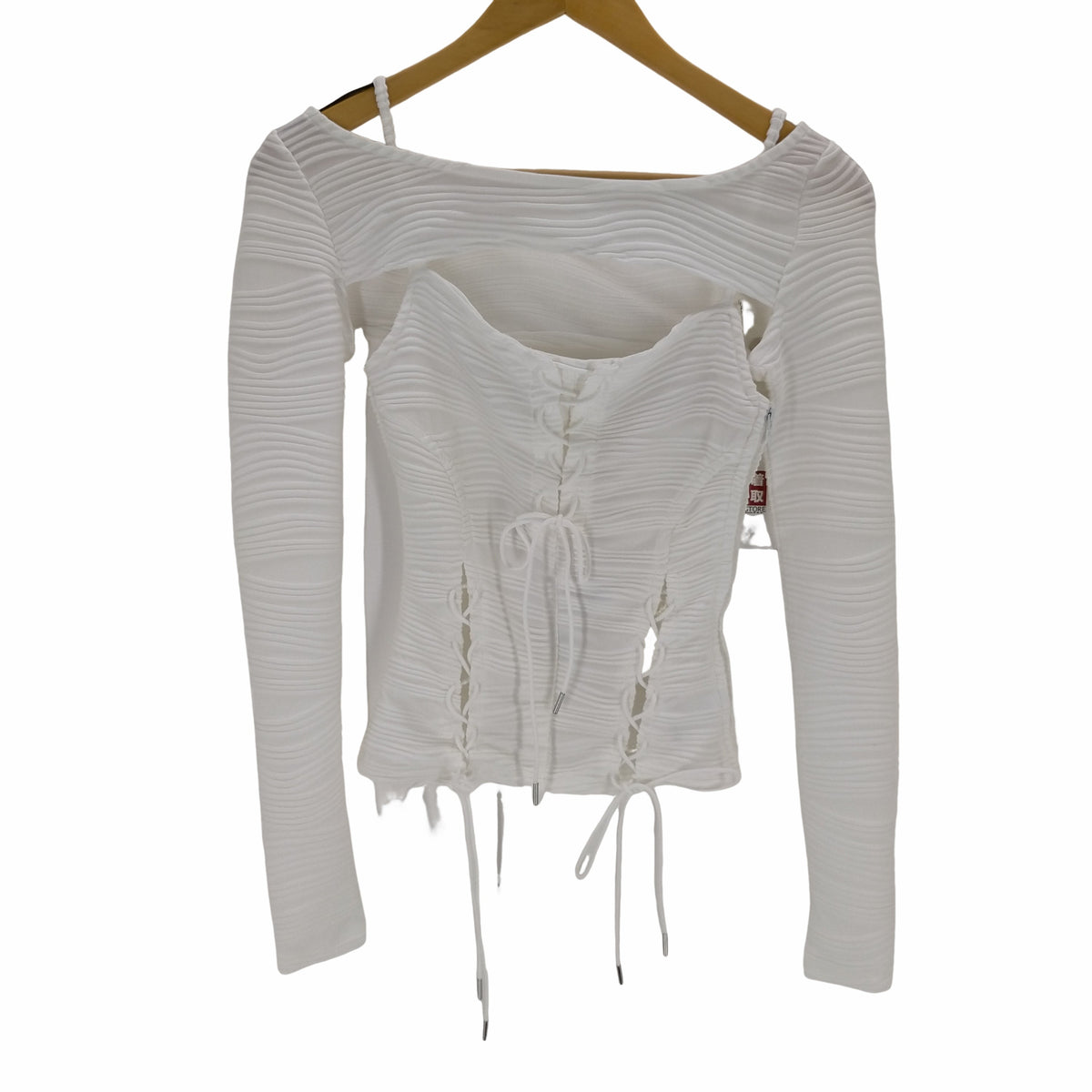 トップス meltthelady lace up layered corset White 人気店 meltthelady lace up layered corset White 【公式通販】