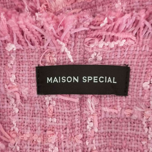 メゾンスペシャル MAISON SPECIAL Tweed Short Length Vest レディース FREE