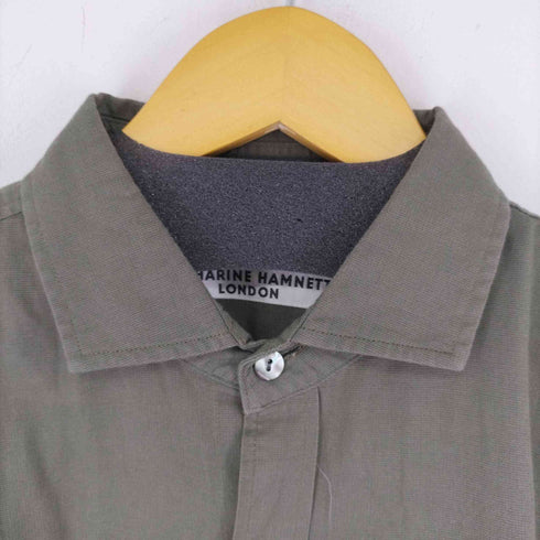 キャサリンハムネットロンドン KATHARINE HAMNETT LONDON コットン S/S シャツ メンズ import:M