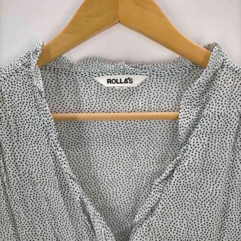 ローラス ROLLAS ドットブラウス レディース JPN:S