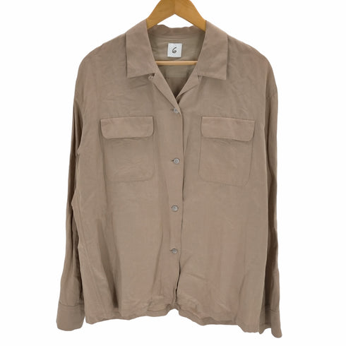 ロクビューティーアンドユースユナイテッドアローズ 6 BEAUTY & YOUTH UNITED ARROWS OPEN COLLAR SHIRT/シャツ レディース JPN:36