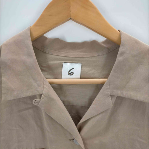 ロクビューティーアンドユースユナイテッドアローズ 6 BEAUTY & YOUTH UNITED ARROWS OPEN COLLAR SHIRT/シャツ レディース JPN:36