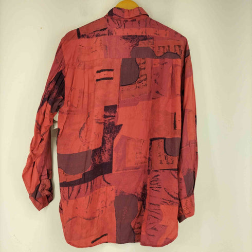 総柄レーヨン L/S シャツ メンズ