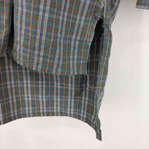 ノベル novel; 60S L/S チェックグランパシャツ メンズ UK:40