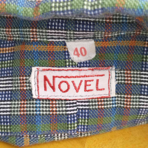 ノベル novel; 60S L/S チェックグランパシャツ メンズ UK:40