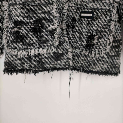 プランクプロジェクト PRANK PROJECT Tweed Damaged Over Jacket レディース FREE