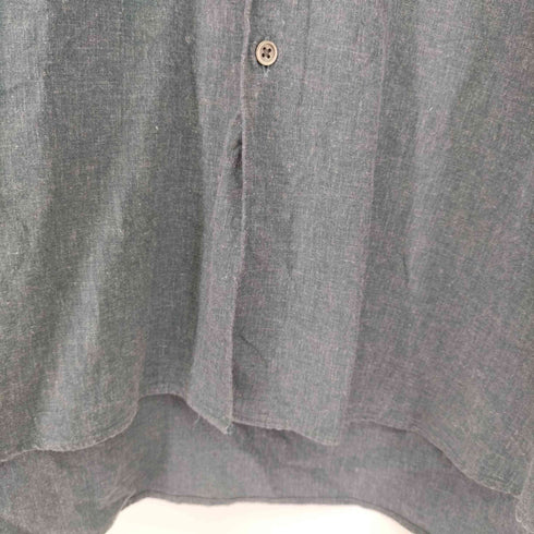 グラフペーパー Graphpaper 23SS Linen Cupro Oversized Band Collar Shirt / リネンキュプラオーバサイズバンドカラーシャツ メンズ FREE