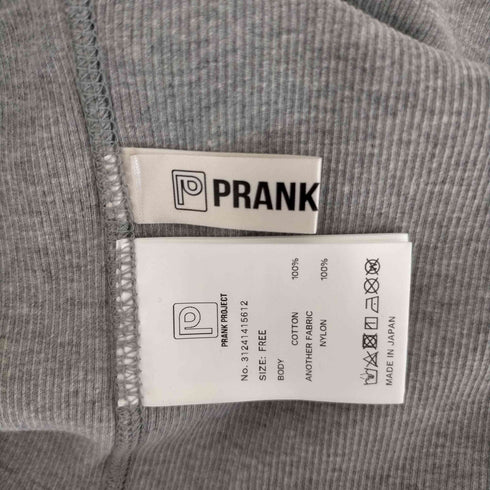 プランクプロジェクト PRANK PROJECT Front Logo Rib Tank Top レディース FREE