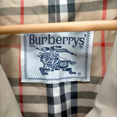 バーバリーズ BURBERRYS 白タグ 裏地ノヴァチェックステンカラーコート レディース